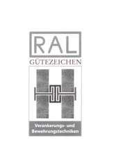 Label-Info: RAL Gütezeichen Verankerungs- und Bewehrungstechniken