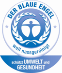 Der Blaue Engel-Nassreinigungsdienstleistung-Schützt Umwelt und Gesundheit