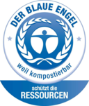 Der Blaue Engel-Kompostierbare Pflanztöpfe und Formteile-Schützt die Ressourcen