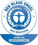 Der Blaue Engel-Mehrwegflaschen und Mehrweggläser-Schützt die Ressourcen