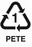 Recycling-Symbol mit Recycling-Code