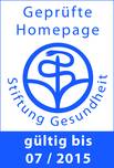 "Geprüfte Homepage" der Stiftung Gesundheit